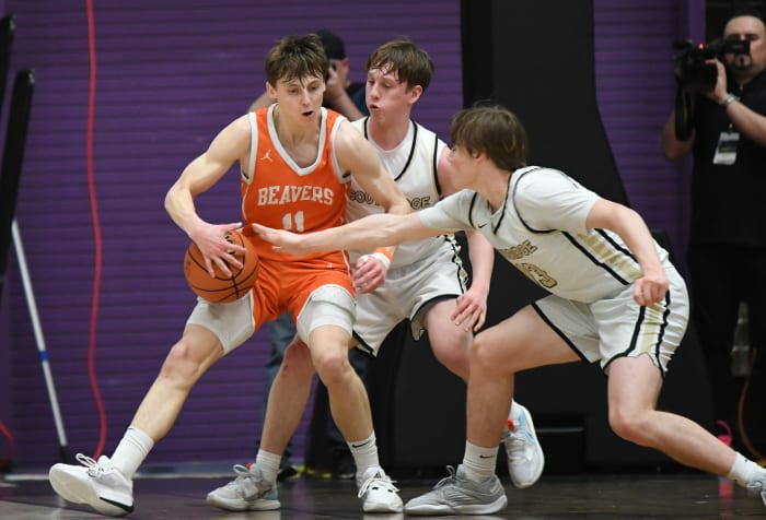 Beaverton Southridge 6A Oregon boys basketball quarterfinal 2024 Taylor Balkom 28